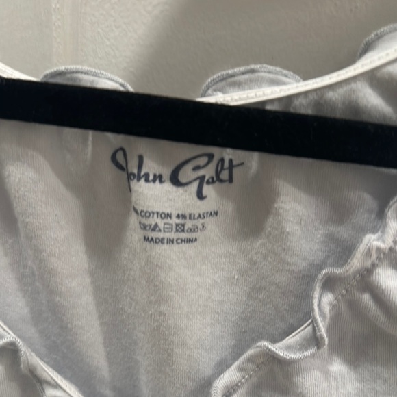 Brandy Melville light blue Ruffled Women's Top - Picture 2 of 4